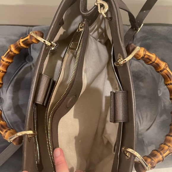 Gucci brown tote with bamboo handles!! Never used! NWOT - Picture 7 of 14